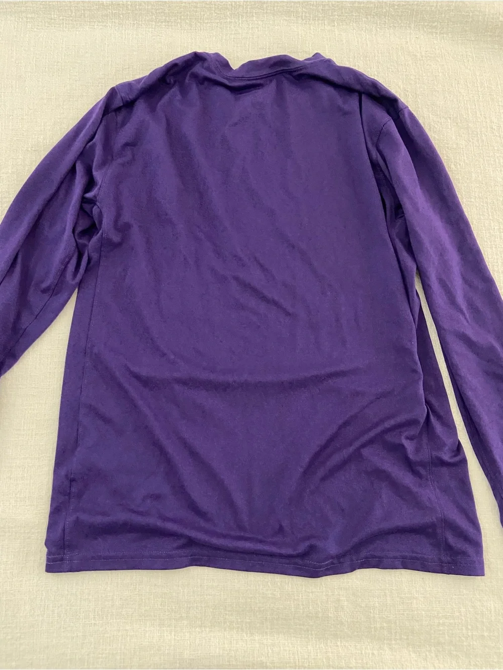 Nike Men's “The Nike Tee” Purple Dri-FIT Legend Long Sleeve Tee - Medium